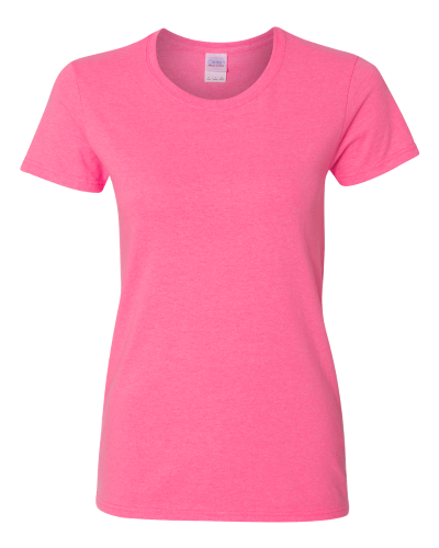 Safety Pink Gildan Heavy Cotton Women's T-Shirt by Gildan - OnTime ...
