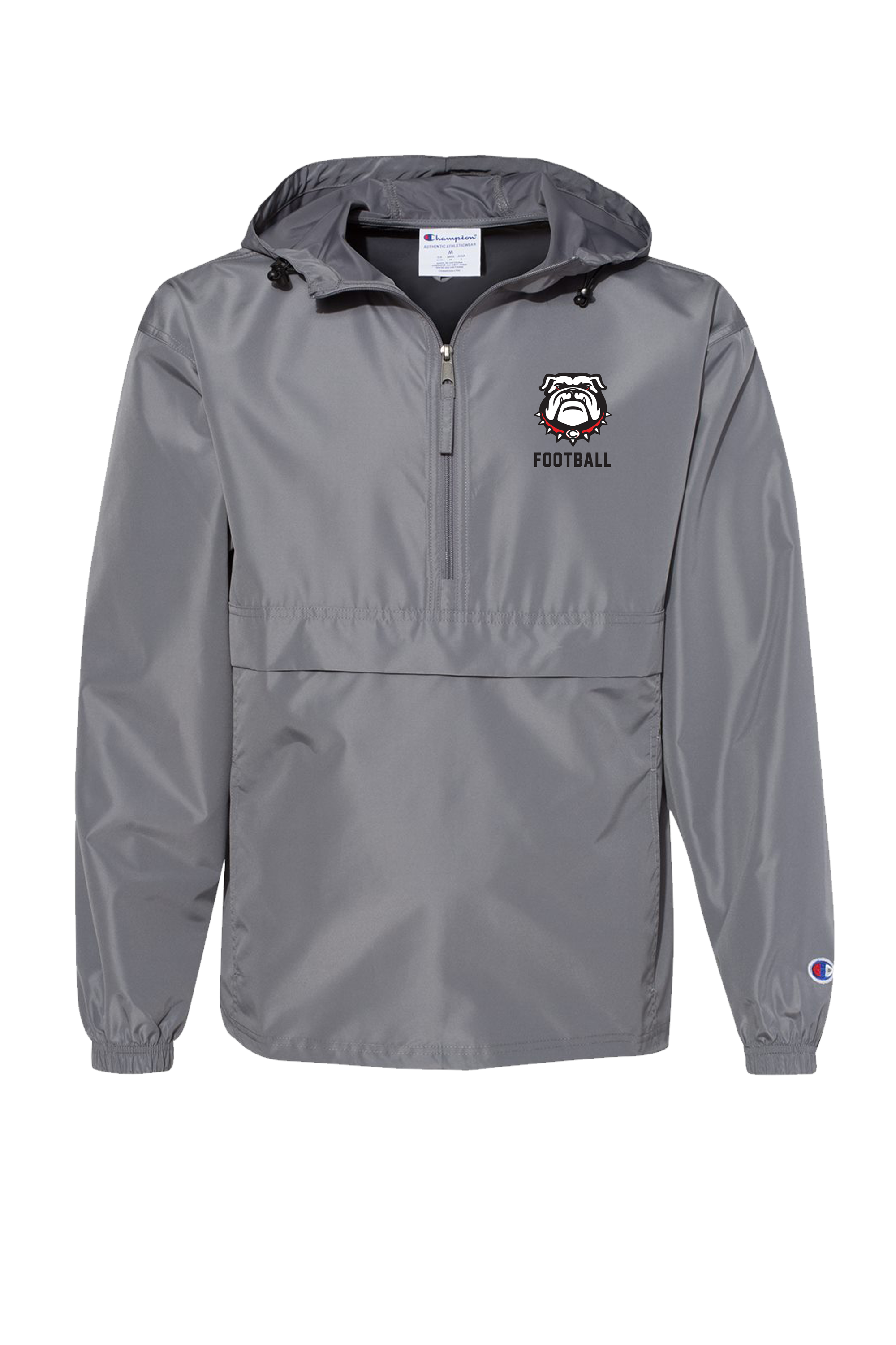 Download Bulldog Jacket Champion Packable Quarter Zip Jacket Co200 Eternal Mockup Products