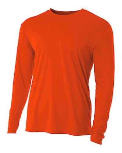新品未開封！deps L/S TEE Mサイズ SAFETY ORANGE Moisture Wicking Long Sleeve Safety T-Shirt with Chest