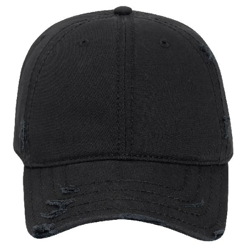 104-1018 OTTO Garment Washed Distressed Superior Cotton Twill w/ Heavy Stitching Six Panel Low Profile Dad Hat