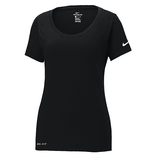 MRHS Give N Go Nike Dri FIT Cotton Poly Scoop Neck Ladies Tee Montague Regional High School Apparel
