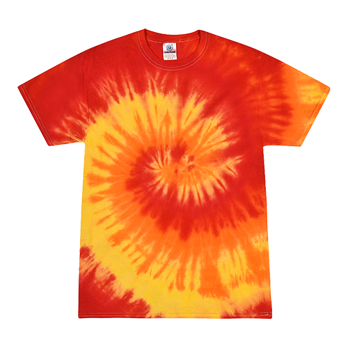 coral tie dye shirt
