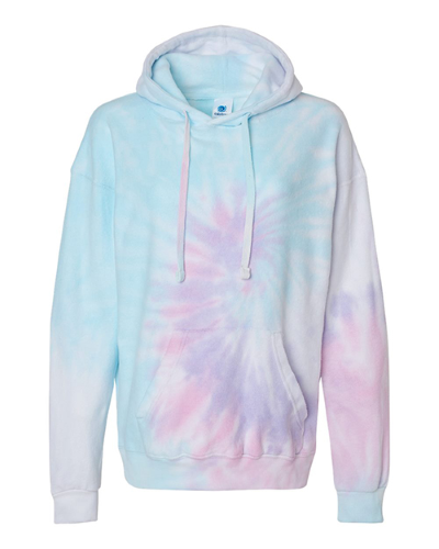 Tie Dye CD8600 Unisex Cloud Hooded Sweatshirt Unicorn L