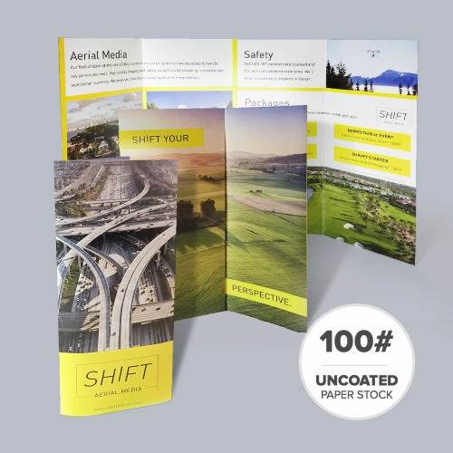 100# Uncoated - Closed Gate Fold Brochures | Jakprints Inc