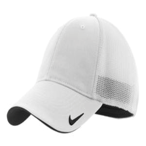 White White Nike Golf Mesh Back Cap by Nike Golf - The Graphics Factory ...