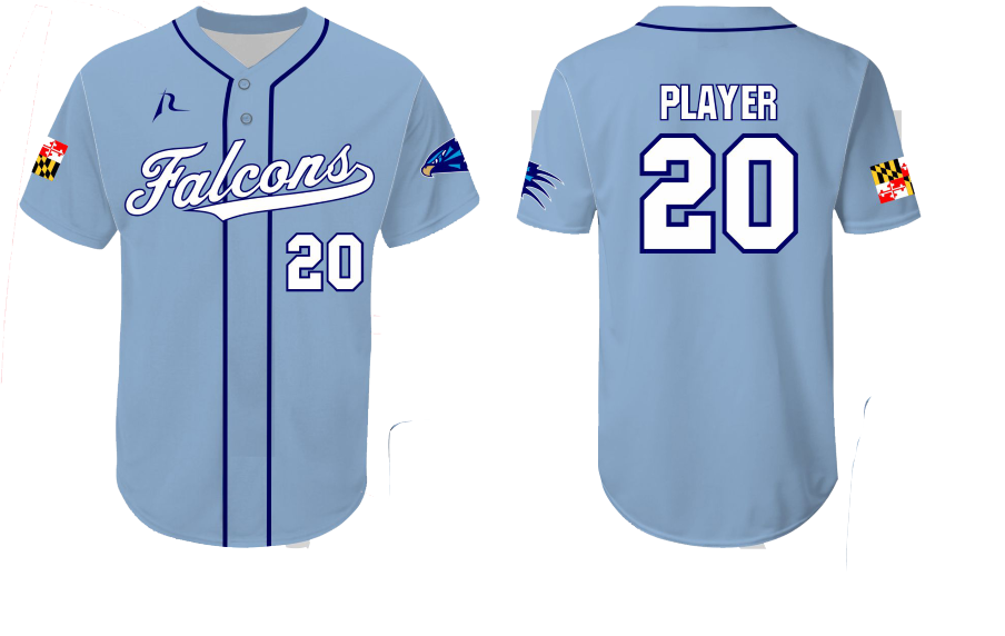 Columbia blue baseball jersey clearance