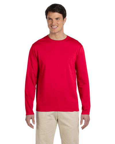 品質検査済 oz. 4.5 SoftStyle 4.5 BLACK | RED CHERRY T-Shirt Long-Sleeve ヨガ・ピラティス