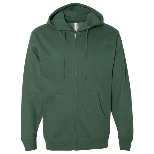 Unisex Midweight Full-Zip Hooded Sweatshirt