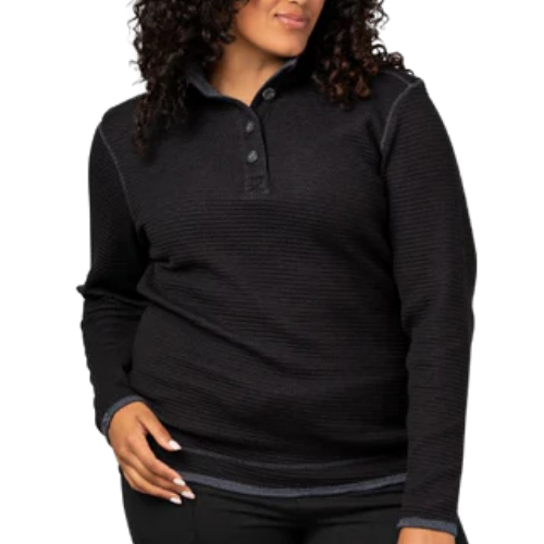 Women's Maverick Waffle Knit Button Up