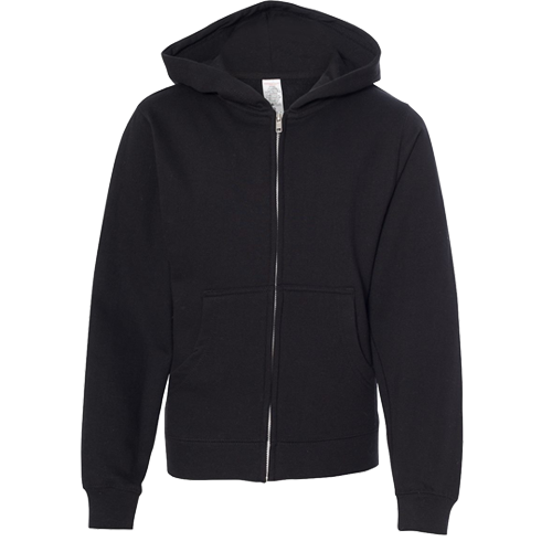 Youth Midweight Full-Zip Hooded Sweatshirt