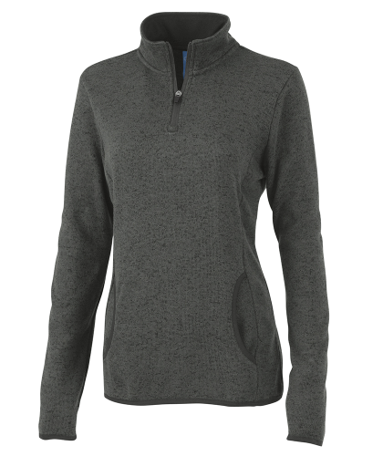 Women's Heathered Fleece Pullover 1/4 Zip
