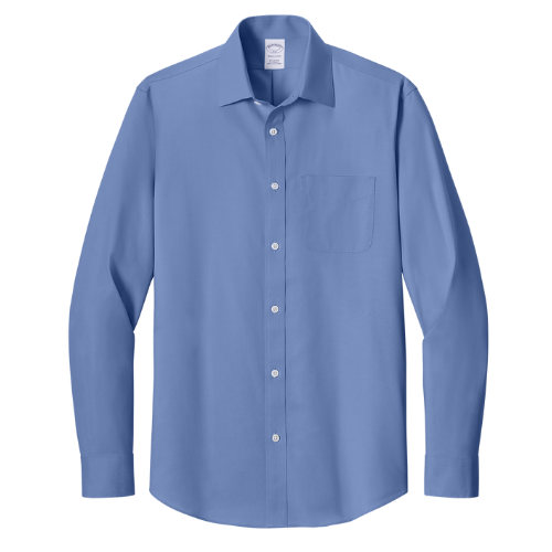 Men's Wrinkle-Free Stretch Pinpoint Spread Collar Shirt
