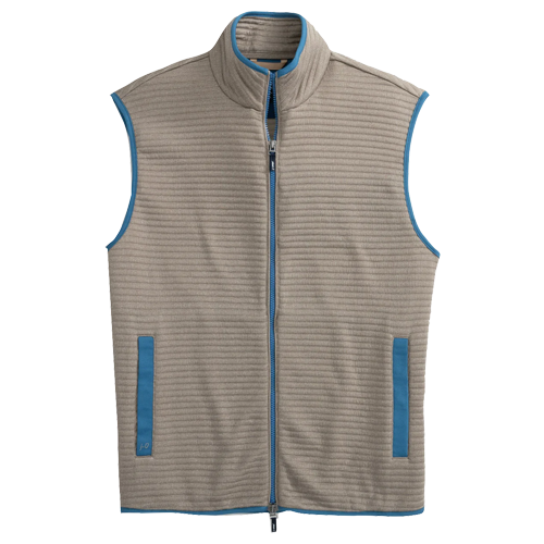 Men's Notch Quilted Knit Vest