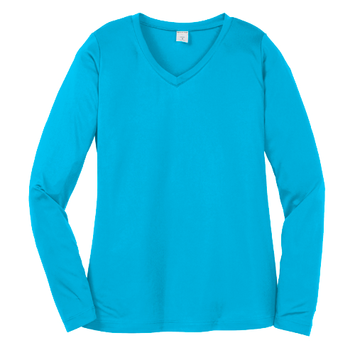 Women's Long Sleeve V-Neck Competitor Tee
