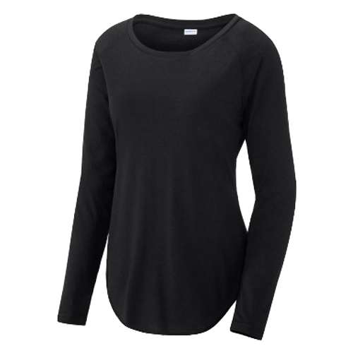 Women's Long Sleeve Tri-Blend Wicking Tee