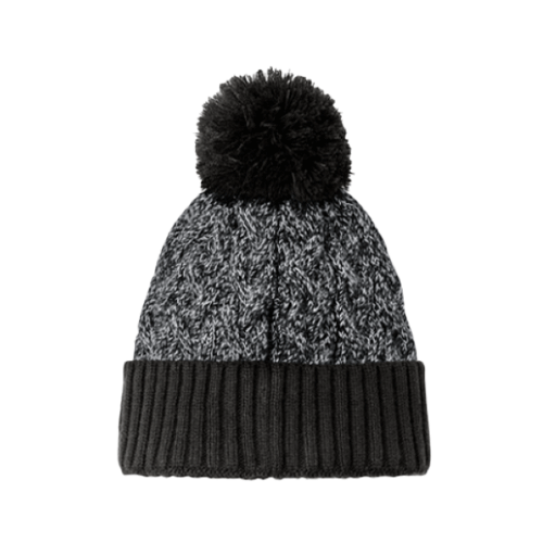 Marled Knit Pom Beanie