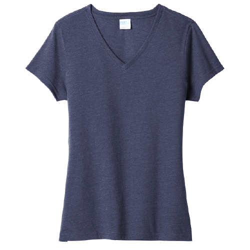 Ladies Port & Company Fan Favorite V-Neck Tee
