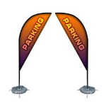 Double Sided Teardrop Flags