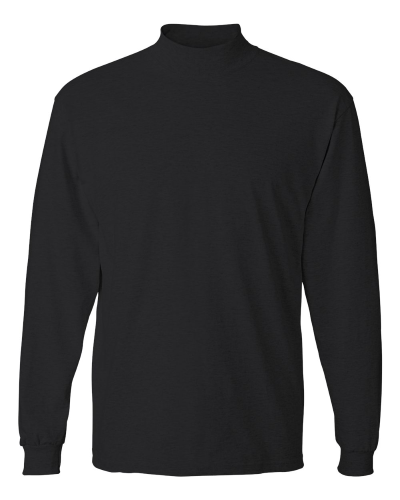 Extra Heavyweight Long Sleeve Mock Turtleneck Black Black Extra