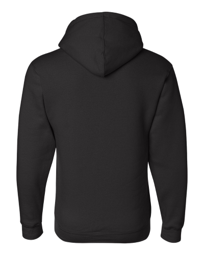 Black Full-Zip Hooded Sweatshirt by Bayside - College Hype Custom T ...
