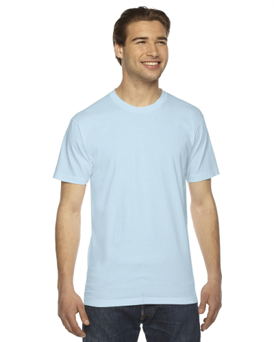 LIGHT BLUE Unisex Fine Jersey Short-Sleeve T-Shirt by American Apparel ...
