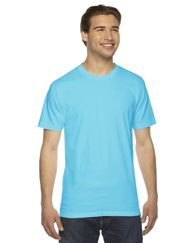 TURQUOISE Unisex Fine Jersey USA?Made T-Shirt by American Apparel - E 6 ...