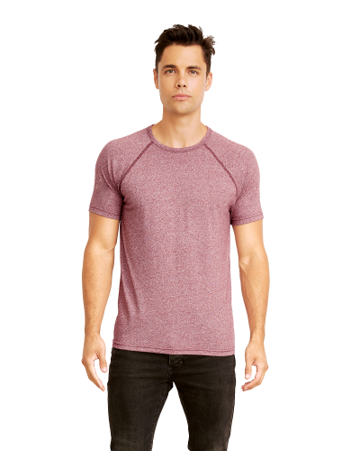 Download LIGHT MAROON Men's Mock Twist Short-Sleeve Raglan T-Shirt ...