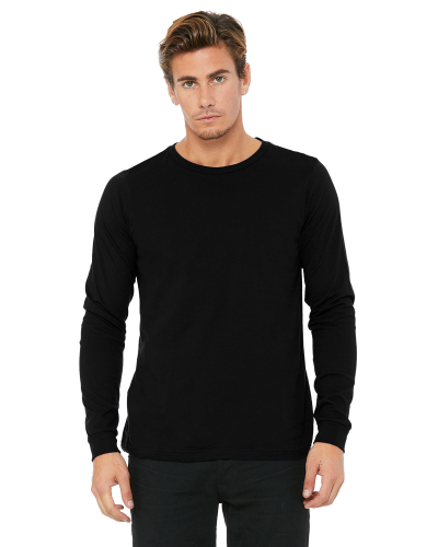 BLACK Men’s 4.2 oz. Long-Sleeve Jersey T-Shirt by Canvas - Let Love Rule