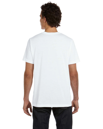 WHITE Unisex Poly-Cotton Short-Sleeve T-Shirt by Bella + Canvas - Tees ...