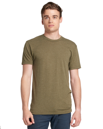 MILITARY GREEN Men's Triblend Crew by Next Level - AxelRad
