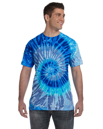 Men's T-shirt in tie-dye jersey | Blue | Diesel