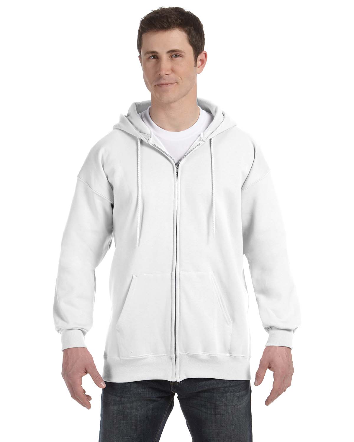 Adult Ultimate Cotton 90 10 Full Zip Hooded Sweatshirt Marty s Bag Works