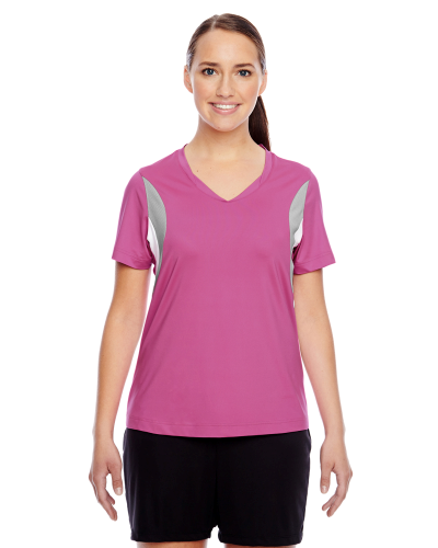 SP CHARITY PINK Ladies' Short-Sleeve Athletic V-Neck Tournament Jersey ...