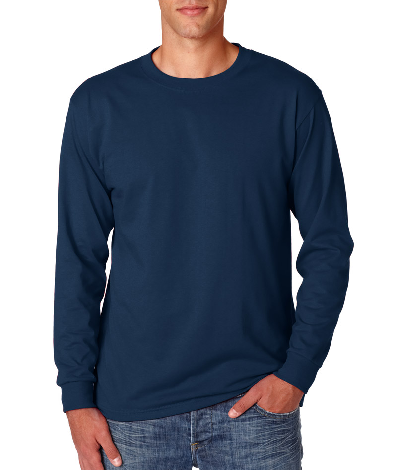 Jerzees Youth Heavyweight Double Needle Long Sleeve Crewneck T-Shirt 29BL