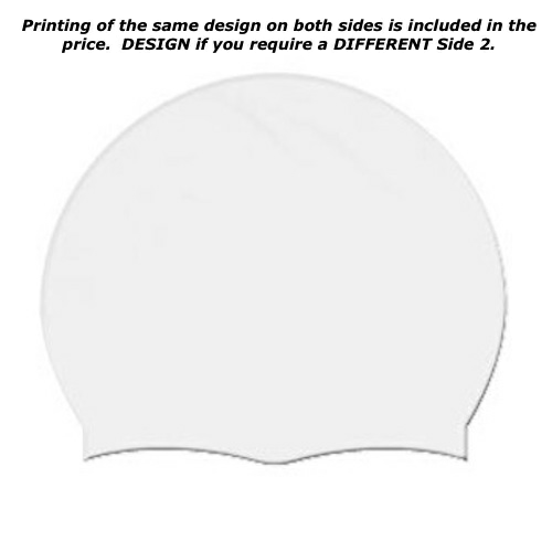 Download Black Soft Silicone Swim Cap White