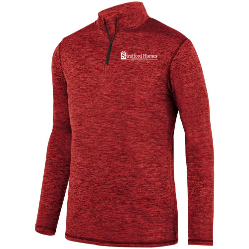 Men S Intensify Heather 1 4 Zip Pullover Screenprinted Stratford