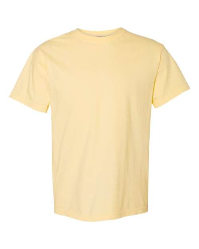 Pigment-Dyed Short Sleeve Shirt in Banana