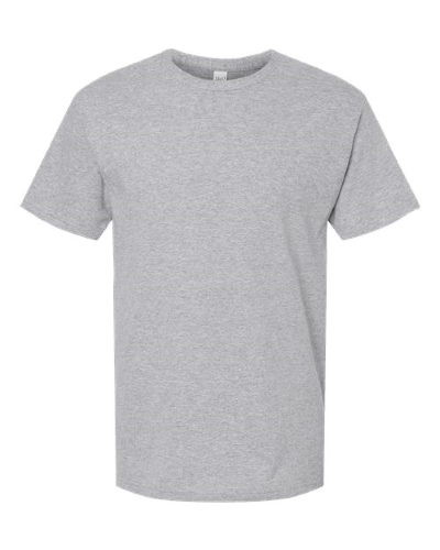 Gold Soft Touch T-Shirt in Athletic Grey