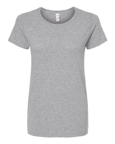Women's Gold Soft Touch T-Shirt in Athletic Grey