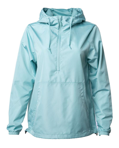Lightweight Windbreaker Pullover Jacket in Aqua