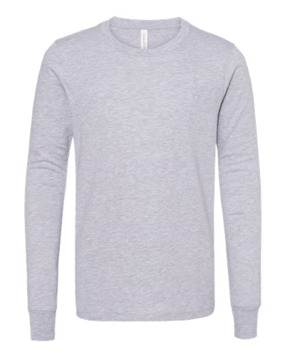 Youth Heather CVC Long Sleeve Tee in Athletic Heather