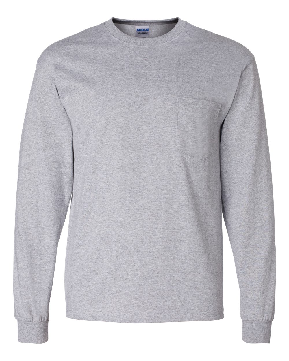 gray long sleeve tee