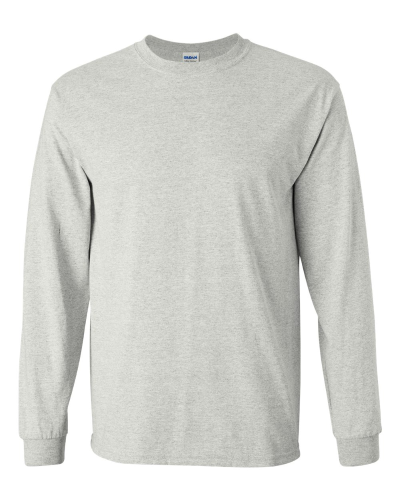 2400 Ultra Cotton Long Sleeve T-Shirt Ash | Ash Ultra Cotton Long