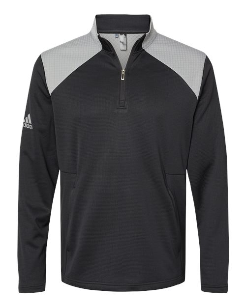 専用　SR original HALF ZIP【BLACK】XL Textured Mixed Media Quarter-Zip Pullover | ZE Boys Tennis