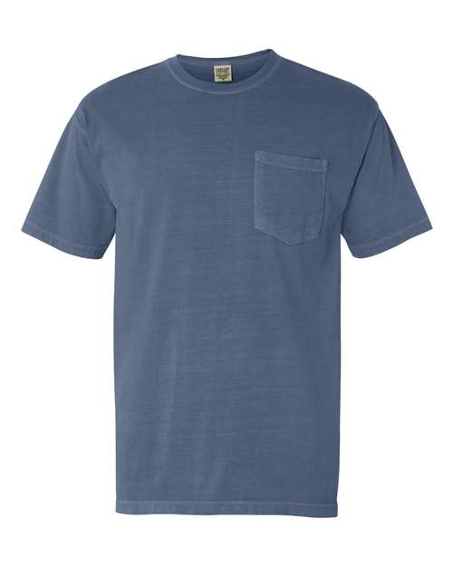 Pigment-Dyed Short Sleeve Shirt with a Pocket | AVH Ink and