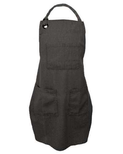 5-Pocket Denim Apron in Black Denim