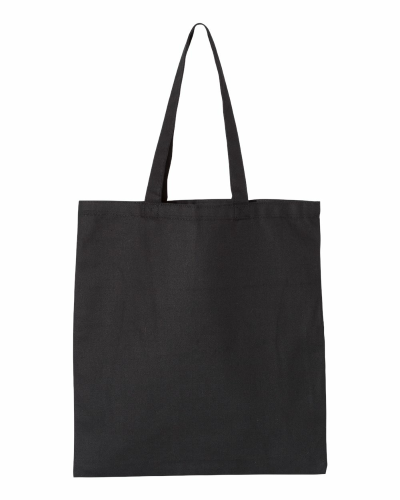 Cotton Canvas Tote in Black