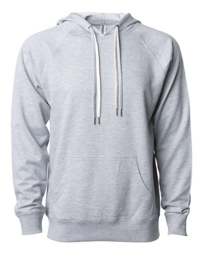 Icon Unisex Lightweight Loopback Terry Hooded Pullover in Athletic Heather