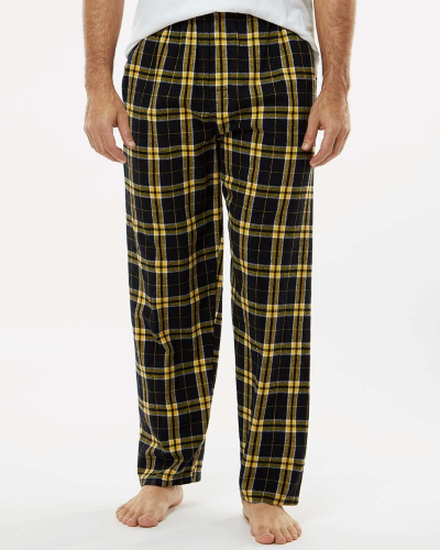 Harley Flannel Pants in Black Gold