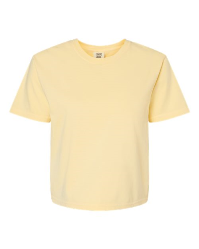 Women's Heavyweight Boxy T-Shirt in Butter